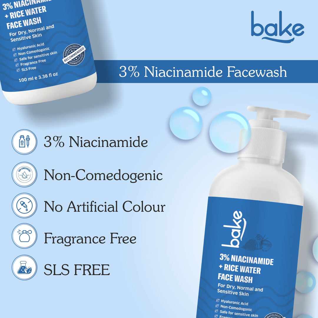 3% Niacinamide Face Wash with Rice Water