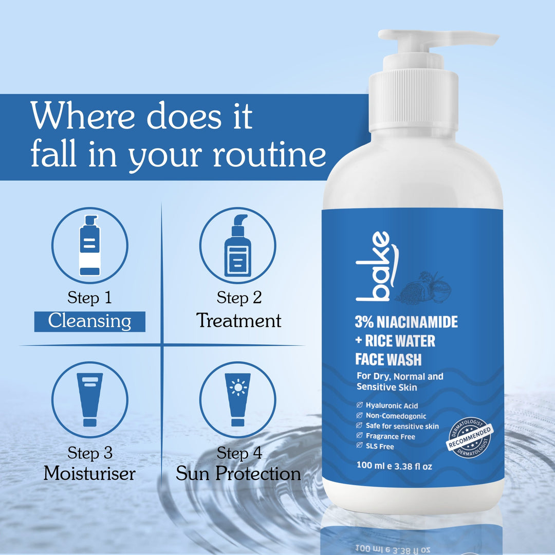 3% Niacinamide Face Wash with Rice Water