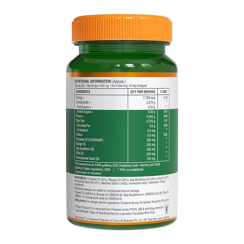 Pure Nutrition OMEGA 3-5-6-7-9 Softgels- 30