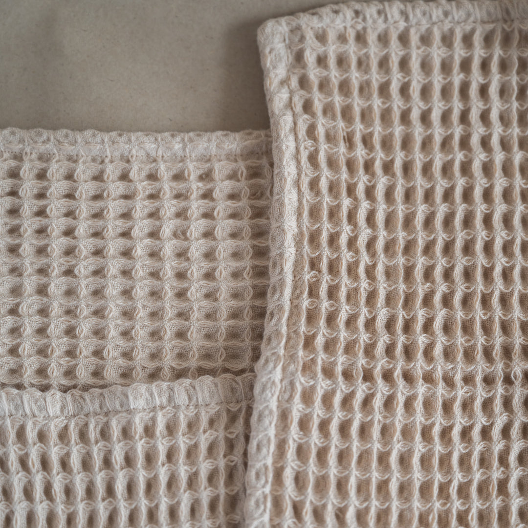 Akiiko Pique Waffle Face Towel (Set of 4)