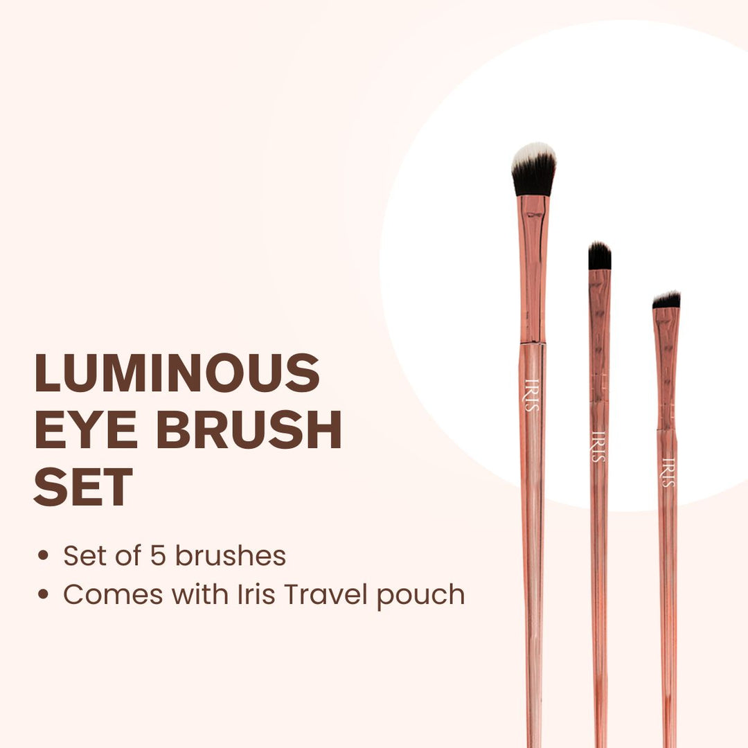 Iris Cosmetics Luminous Eye Brush Set - 5 Pcs
