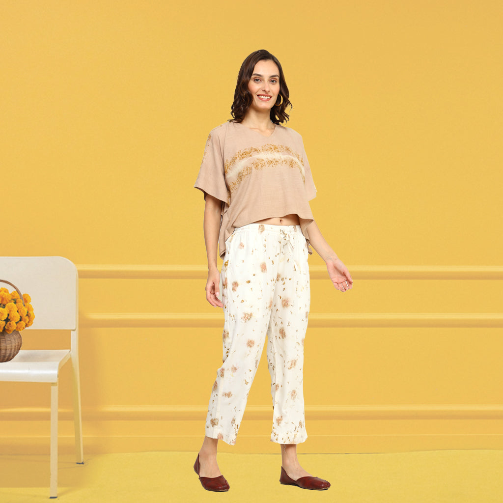 Bageeya "Serenity Bloom" Pant | Crafted with Rose and Temple Marigold
