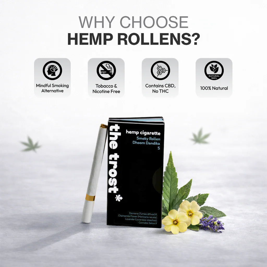 The Trost Rollens  Hemp Herbal Cigarettes - Smoky Rollen