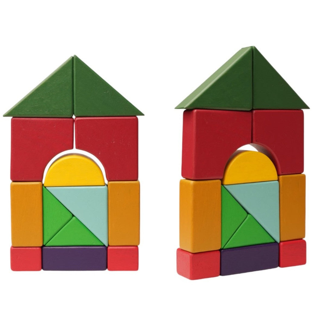 Earthy Rhythm - Multicolored Geo Blocks