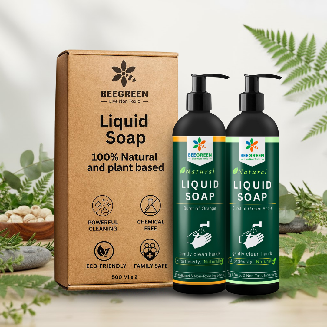 BeeGreen Liquid Hand Wash –  500 ml (Pack of 2) Orange & Green Apple