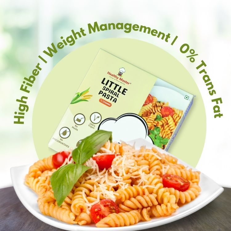 Healthy Master Little Millet Spiral Pasta 400g | Multigrain Pasta | No Maida | Spiral Pasta for Cooking