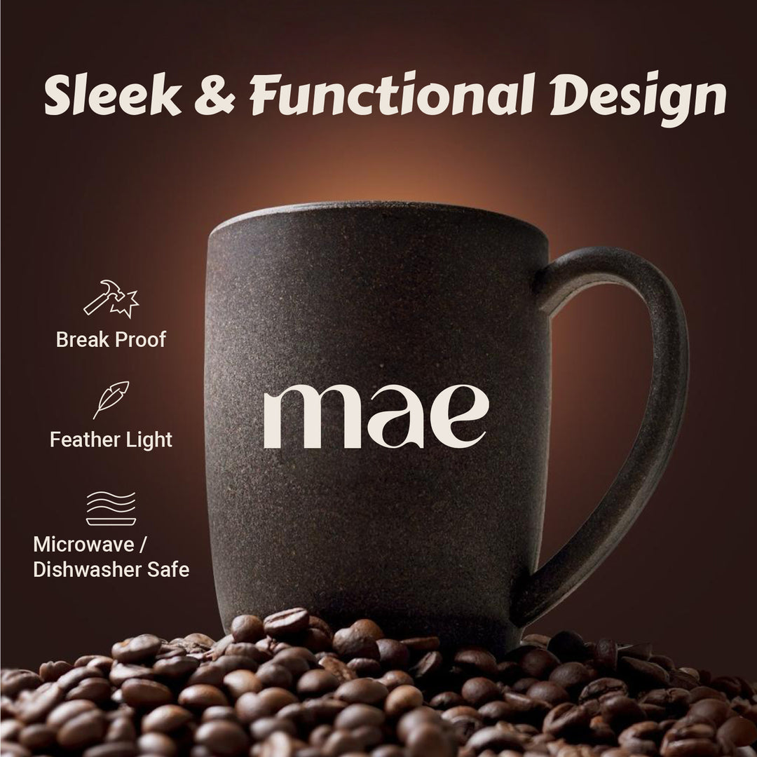 MAE Coffee Craft Mug with Lid - 370 ML