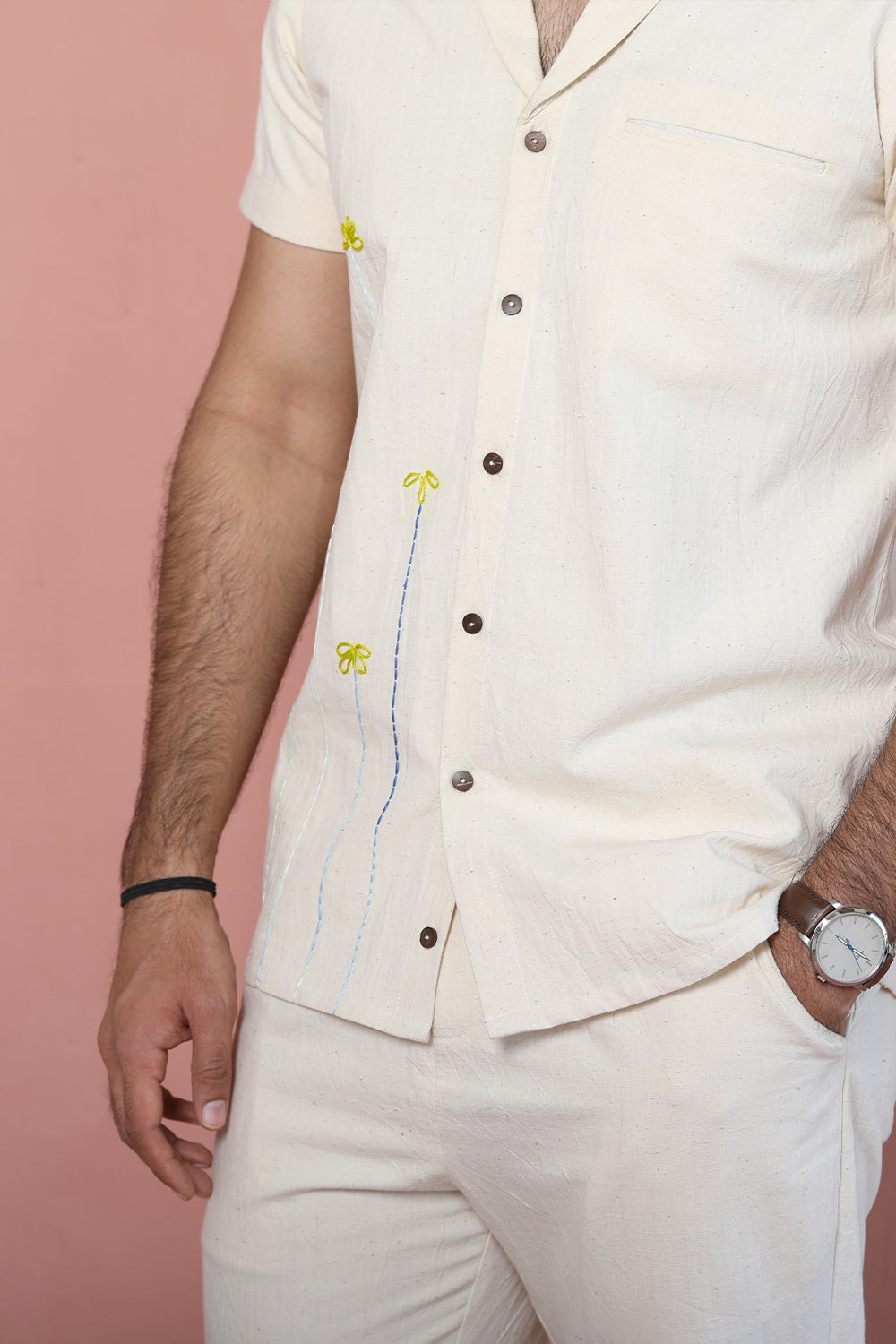 ITIDOR Niamh Shirt - Shawl Collar, Slim Fit