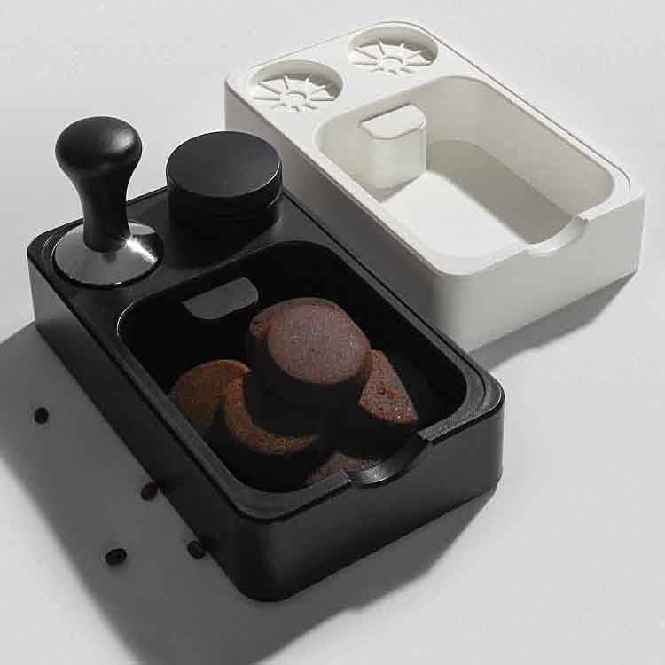 The Bean Co Roasters Knockbox with Tamper Station