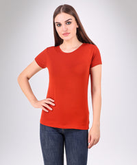 Naturefab Women's Organic Bamboo Tshirt Red