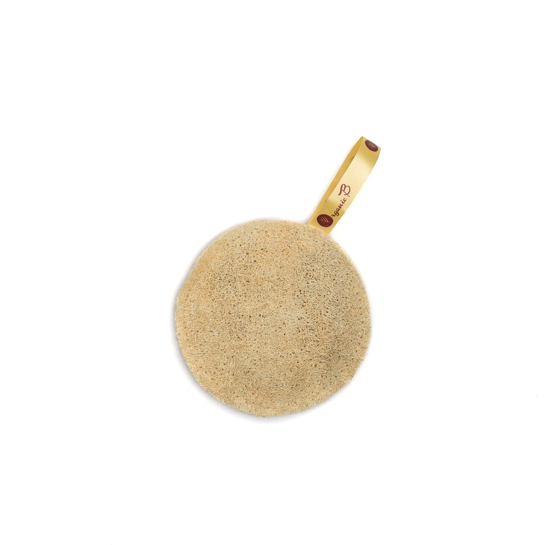 Organic B  Sundried Natural Loofah | 3 Shape| Round + Heart + Rectangle