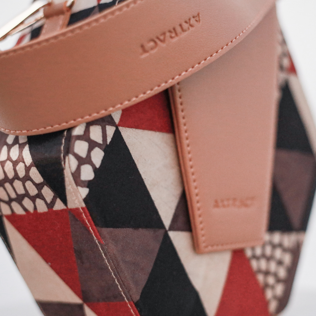 AXTRACT Honeycomb Hexbox - Hexagonal Kutchi Handcrafted Bag