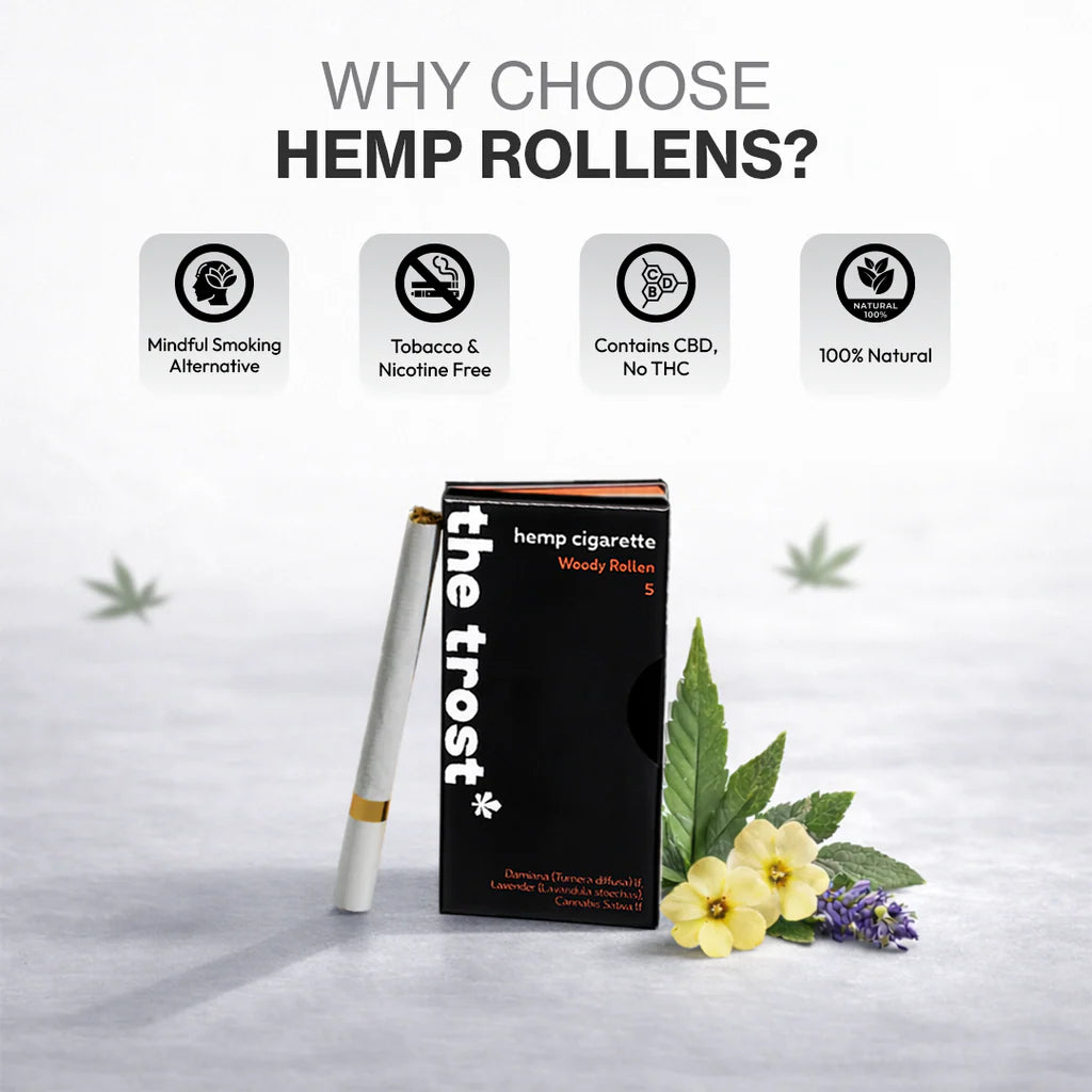 The Trost Rollens Hemp Herbal Cigarettes - Woody Rollen