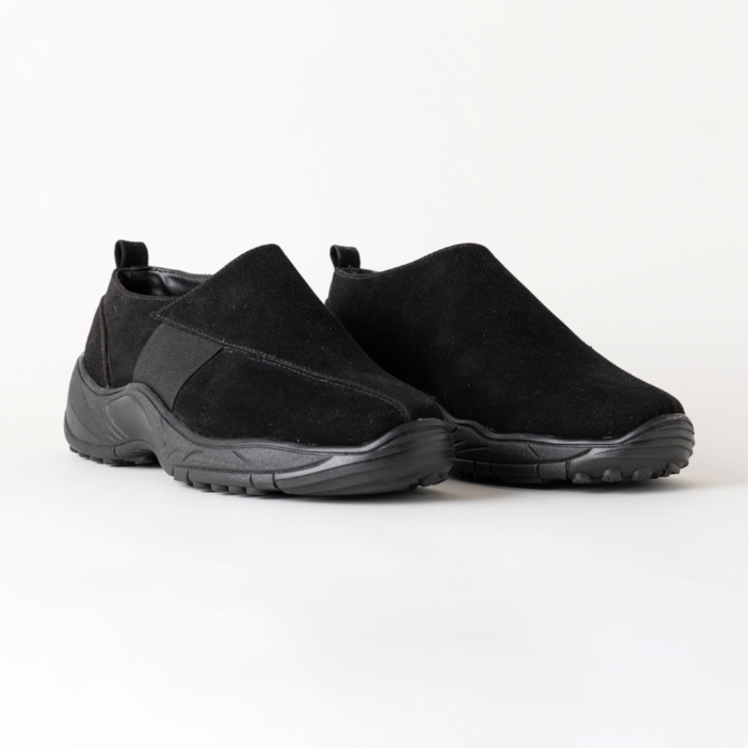 Monkstory Bold Smart Casual Comfy Sneakers - Black