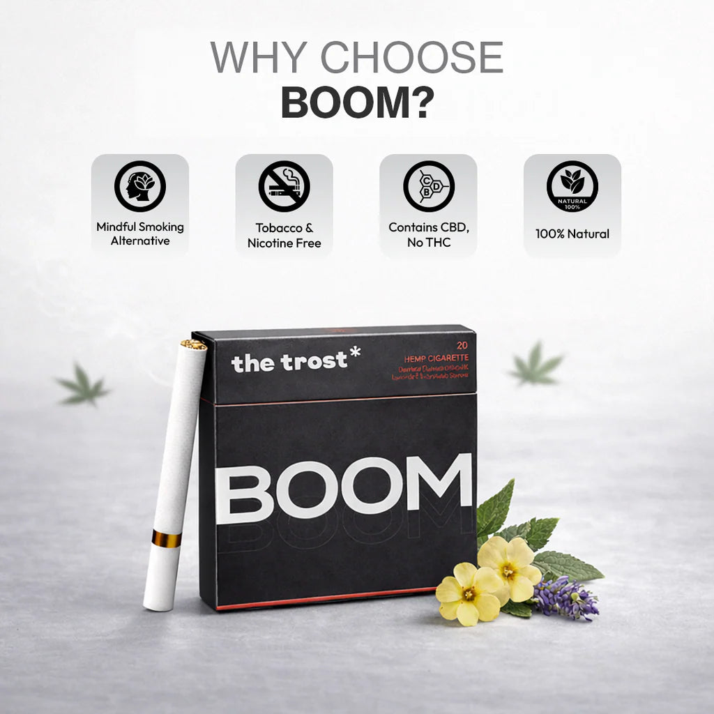 The Trost Rollens Hemp Herbal Cigarettes - Boom