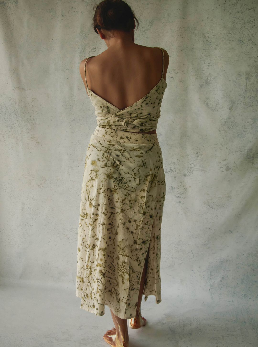 Unborn Studio Bits of green - Buckle-me-up skirt