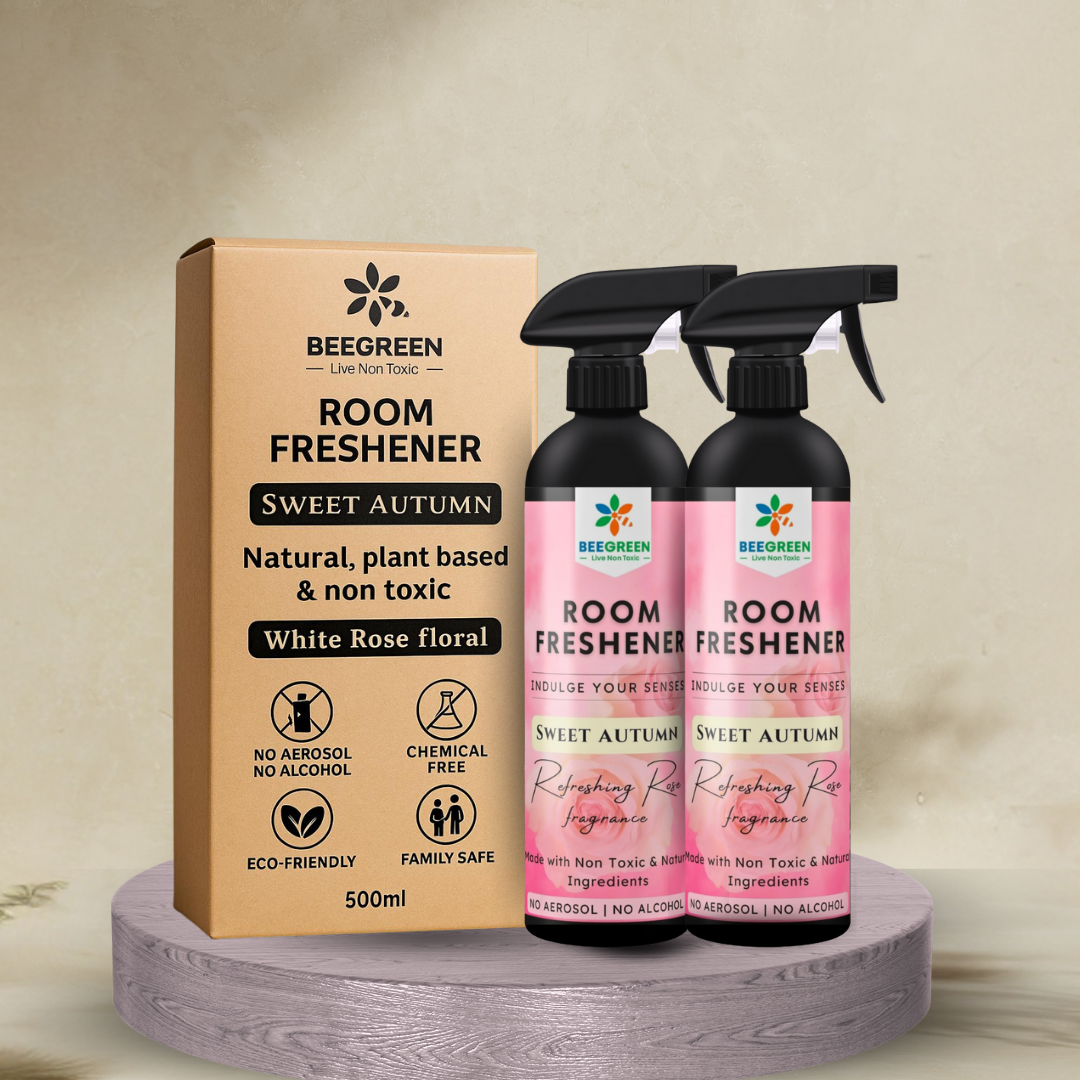 BeeGreen –Sweet Autumn Room Freshener –, Plant-Based, Eco-Friendly & Biodegradable, Natural Floral Fragrance, Long-Lasting Freshness, Safe for Kids, Pets, Home & Office