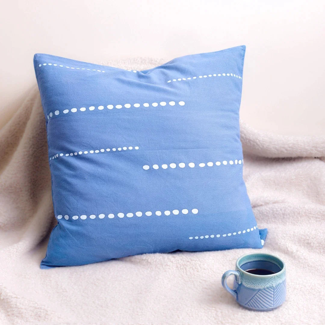 Pravaah Kinara Recycled Cotton Cushion Cover | 2 Sizes Available