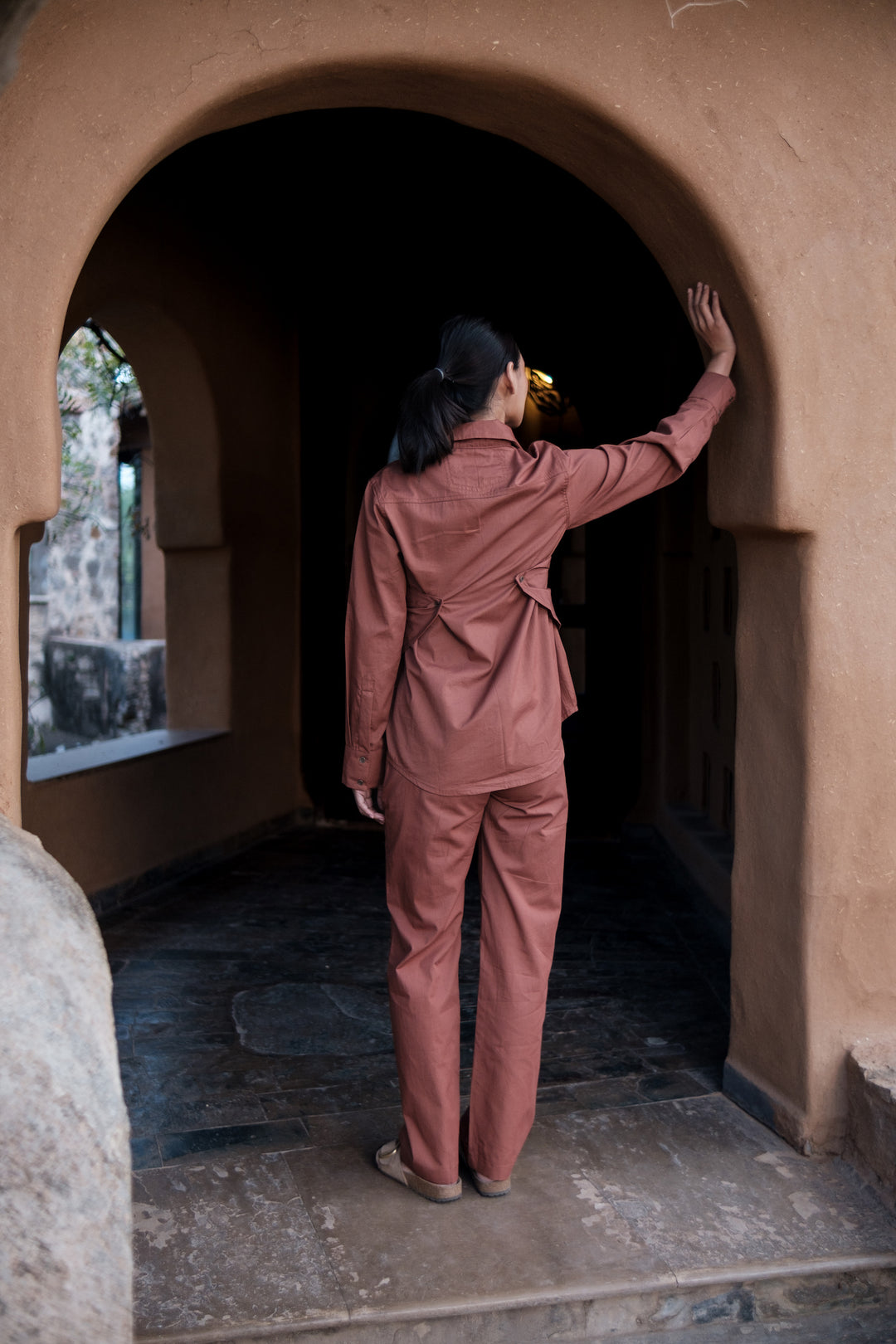 The Terra Tribe Sandra Straight Pants | Copper