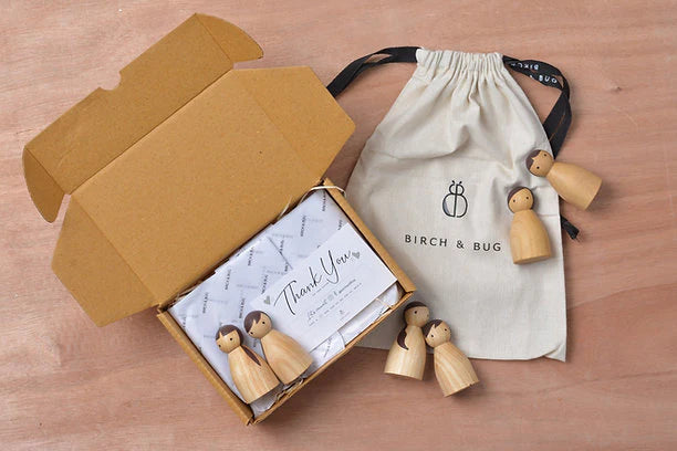 BIRCH & BUG Folk Natural Set of 6