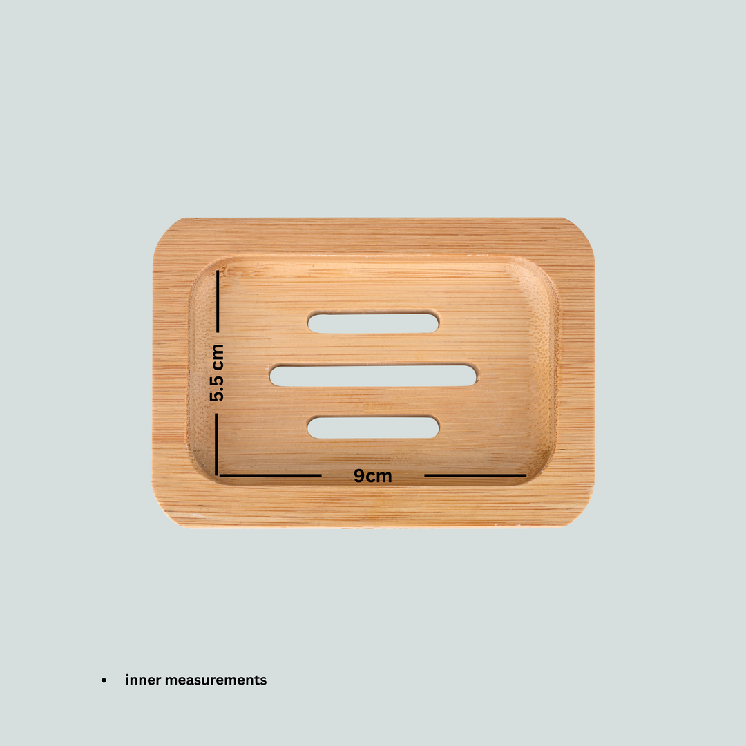 OIKO Bamboo Soap Holder | Minimalist Elegance |Durable & Water-Resistant