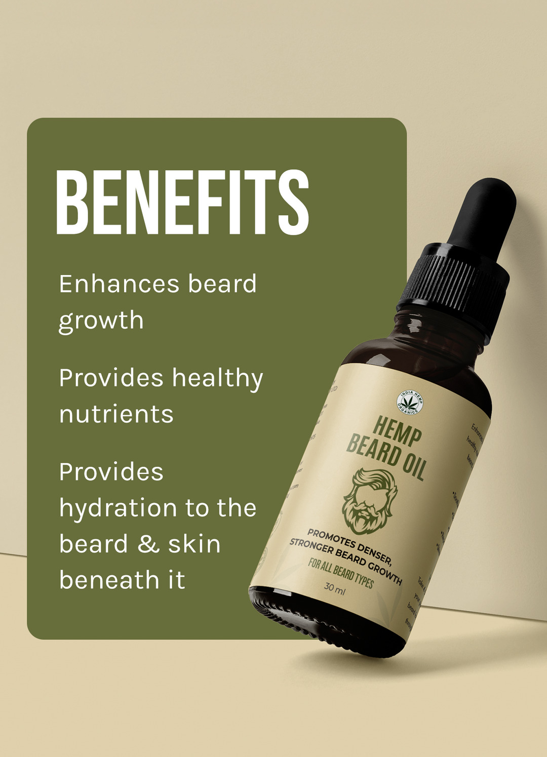 India hemp Organics Hemp Beard Oil 30 ml