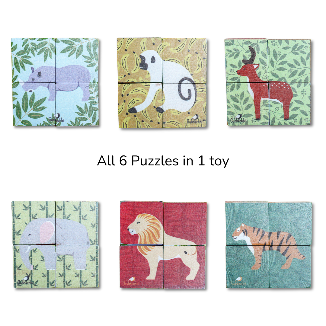 Gubbachhi My First Block Puzzles - jungle