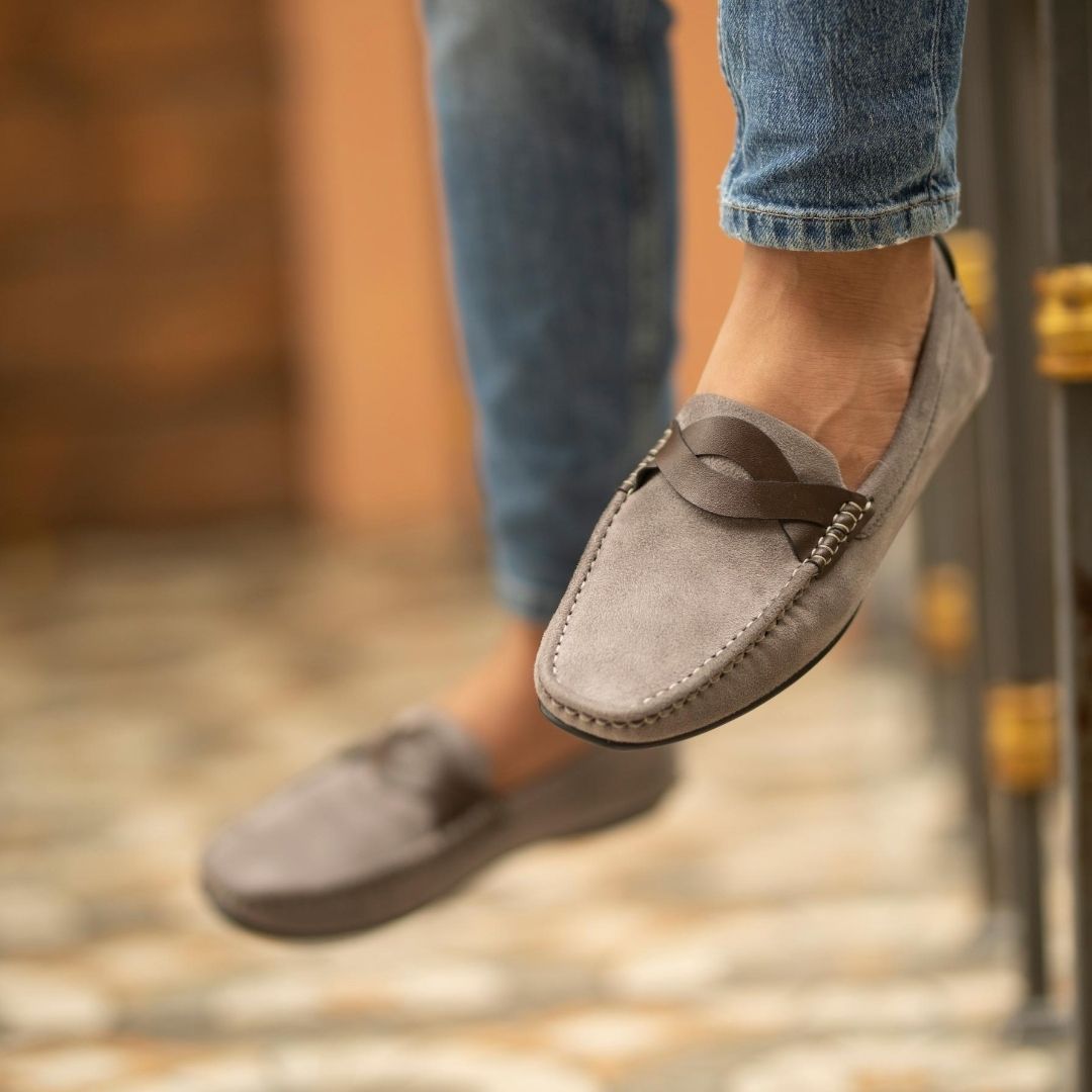 Monkstory Stilo driving shoes - grey