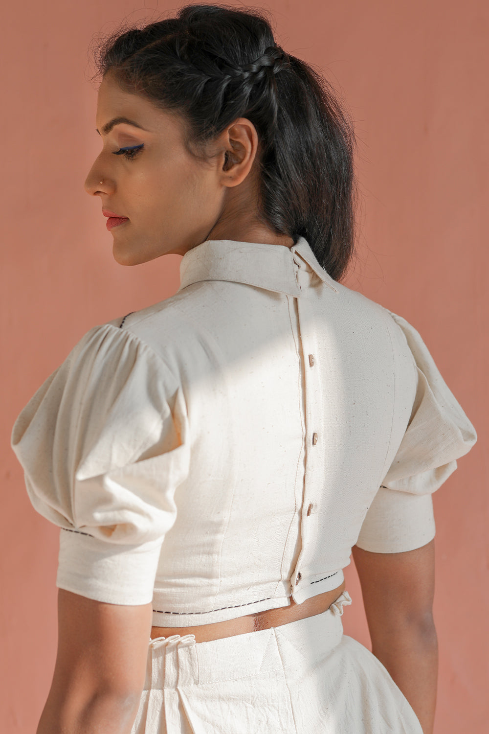 ITIDOR Marguerita Blouse - Structured Crop Western Blouse