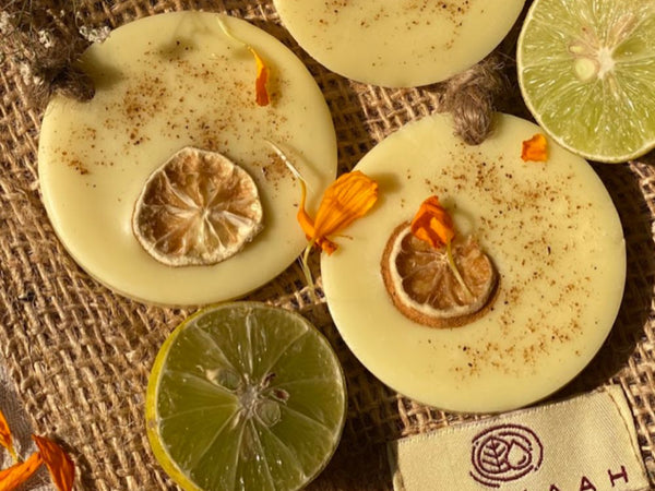 Pravaah Soy Wax Air Freshener Lime | Long Lasting Fragrance for Wardrobe, Cupboard and Home
