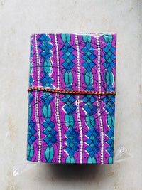 Set of 2 Handcrafted Fabric Diary | 15 × 10 cm | Peekaboo | Softbound with Strings