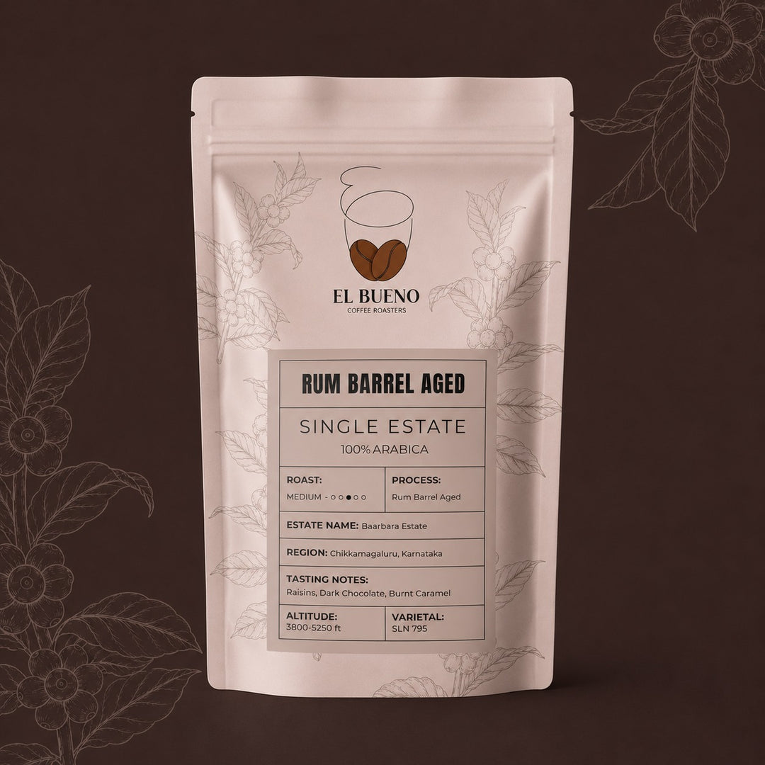 El Bueno Rum Barrel Aged Coffee Beans