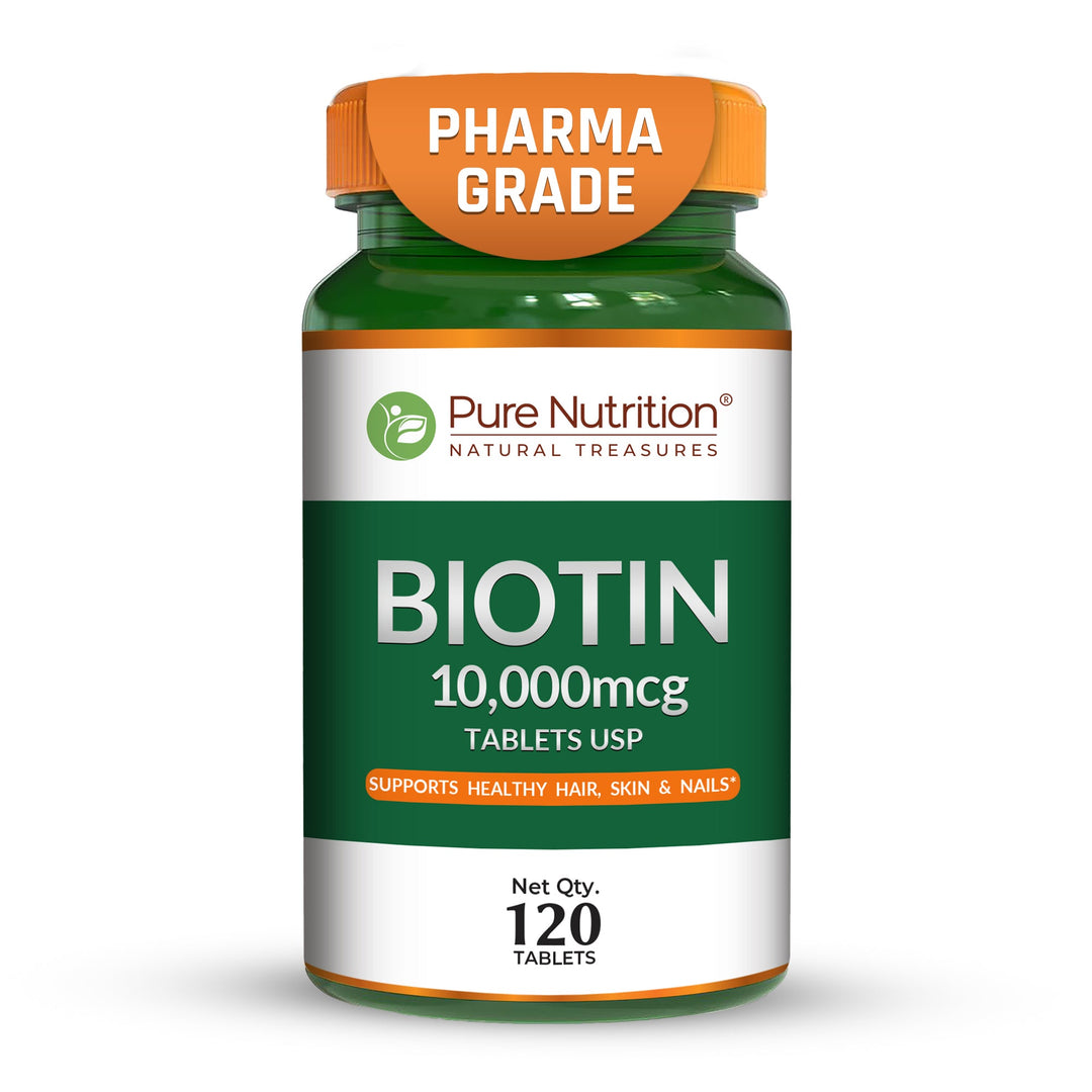 Pure Nutrition Biotin 10,000 mcg | Pharma Grade