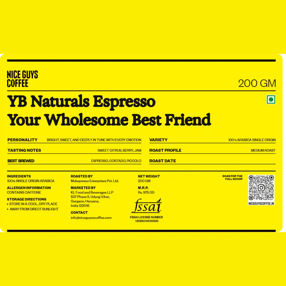 YB Naturals Espresso - Your Wholesome Best Friend