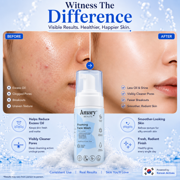Amary Beaute Acne Control Foaming Face Wash + Barrier Cleanser
