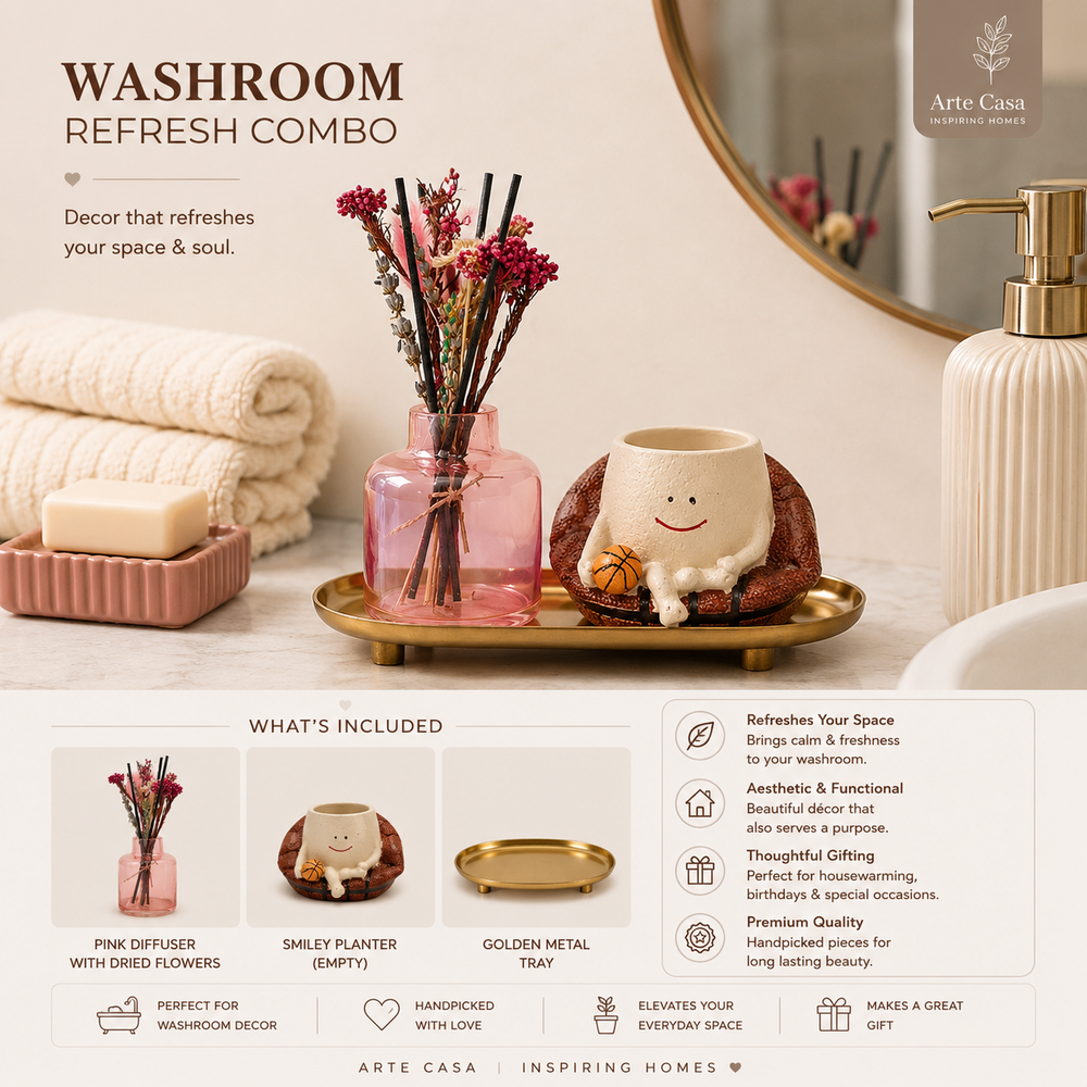 Blush Aroma Diffuser Garden | Reed Diffuser Gift Set with Dried Flowers