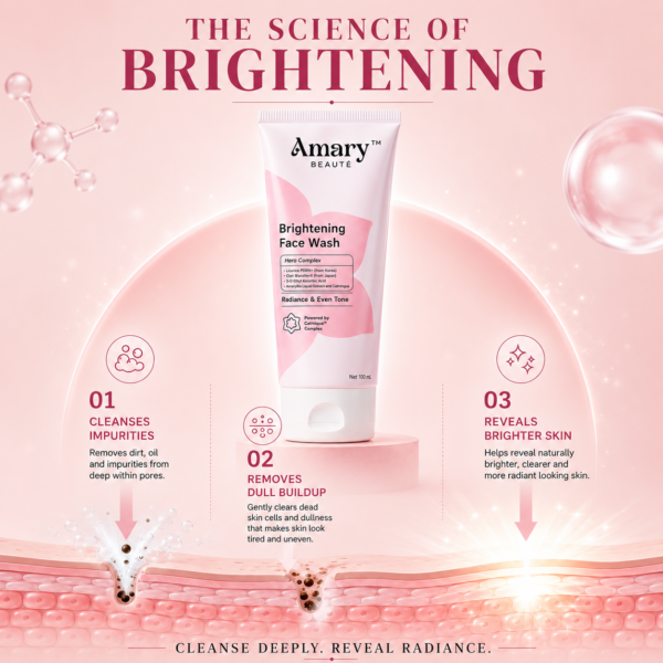 Amary Beaute Advanced Radiance Cleanser | Skin Brightening Face Wash