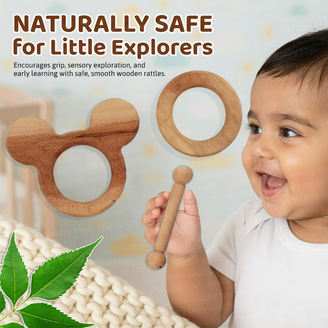 Wudly Wooden Neem Nature Teethers