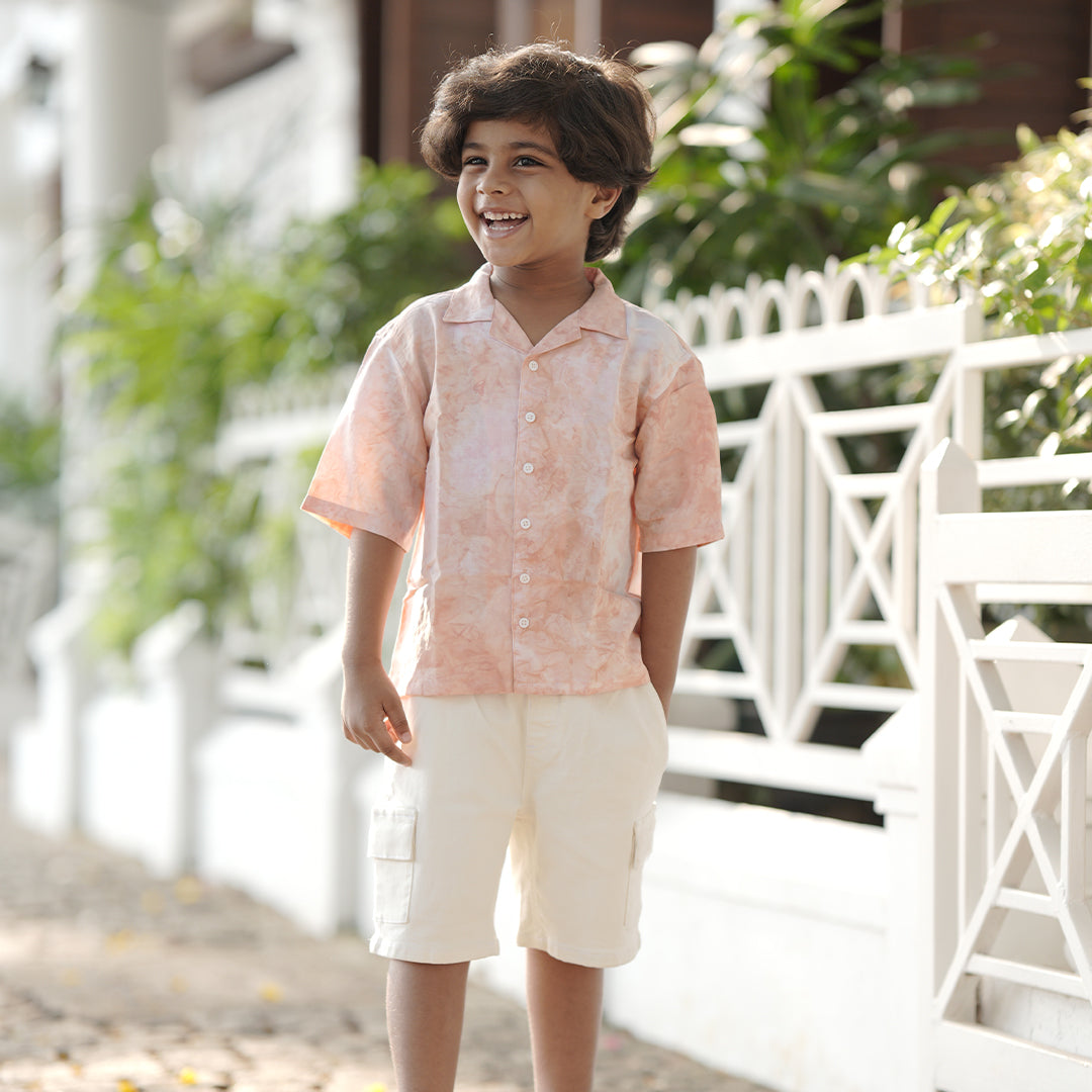 BabbleTym Relaxed fit Hemp Shirt- Natural Dye