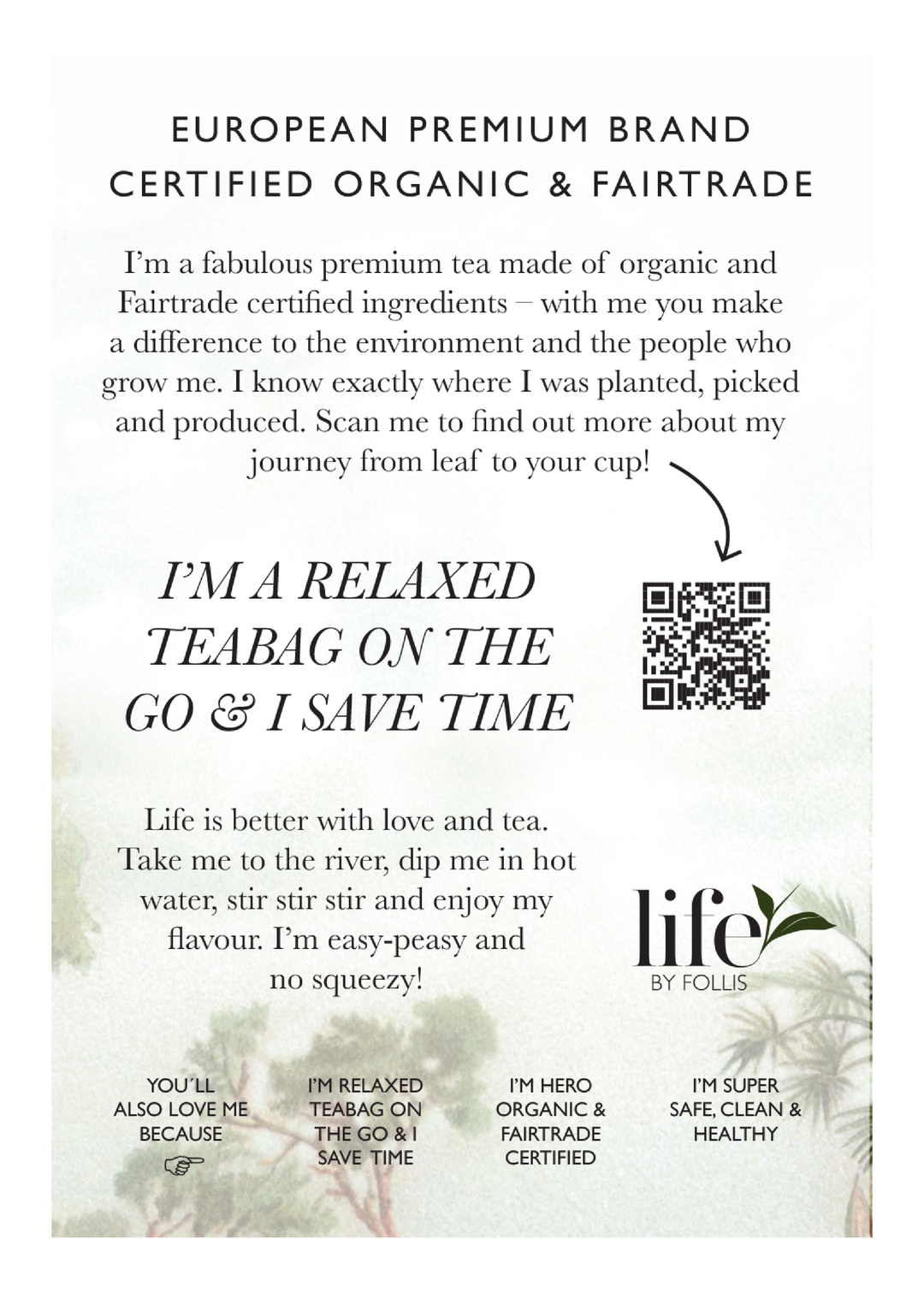 Life By Follis Coconut Pineapple Green Tea | Natural Immunity Boosting Organic Tea Leaves | Organic Black Tea - 20 Tea Bags