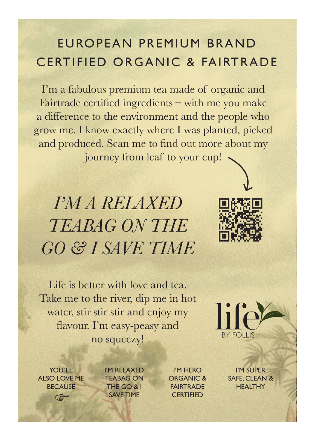 Life By Follis Natural Green Tea | Natural Immunity Boosting Organic Tea Leaves | Organic Green Tea - 20 Tea Bags