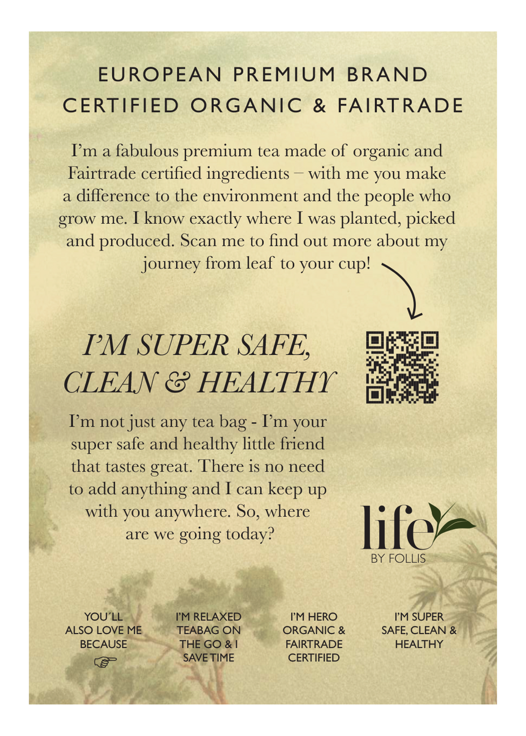 Life By Follis Chai Green Tea | Natural Immunity Boosting Organic Tea Leaves | Organic Black Tea - 20 Tea Bags