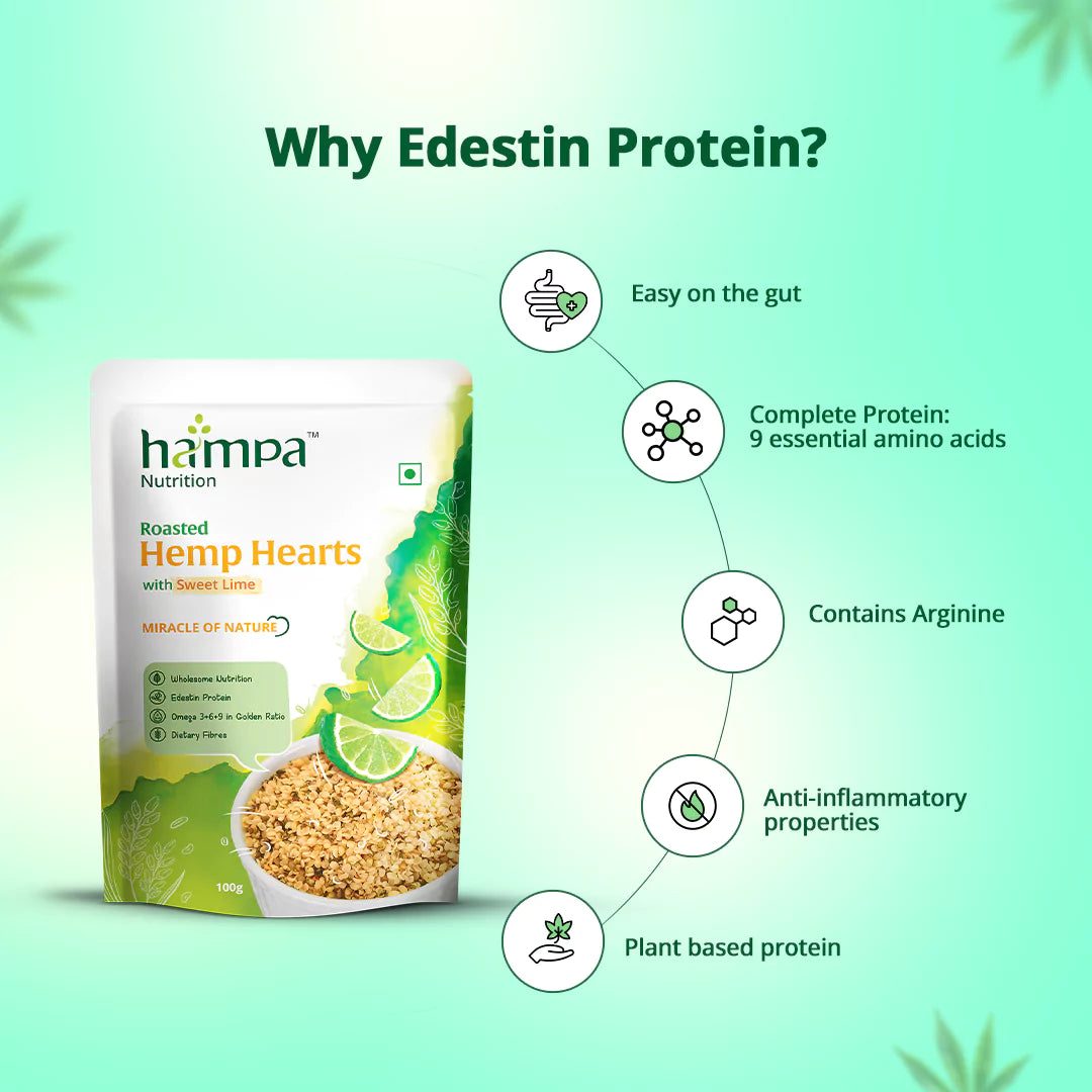 Roasted Hemp Hearts with Sweet Lime, 200g