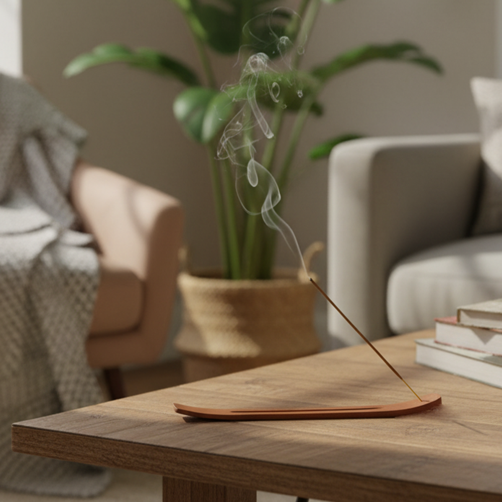 KHEONI Incense Holder Agarbatti Stand (Wooden Slide)