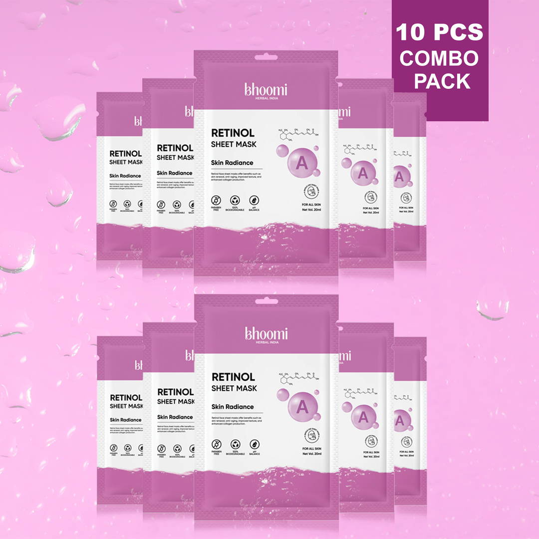 Bhoomi Herbal India RETINOL FACE SHEET MASK