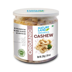 Natureland Organics Organic Cashews 200 gm