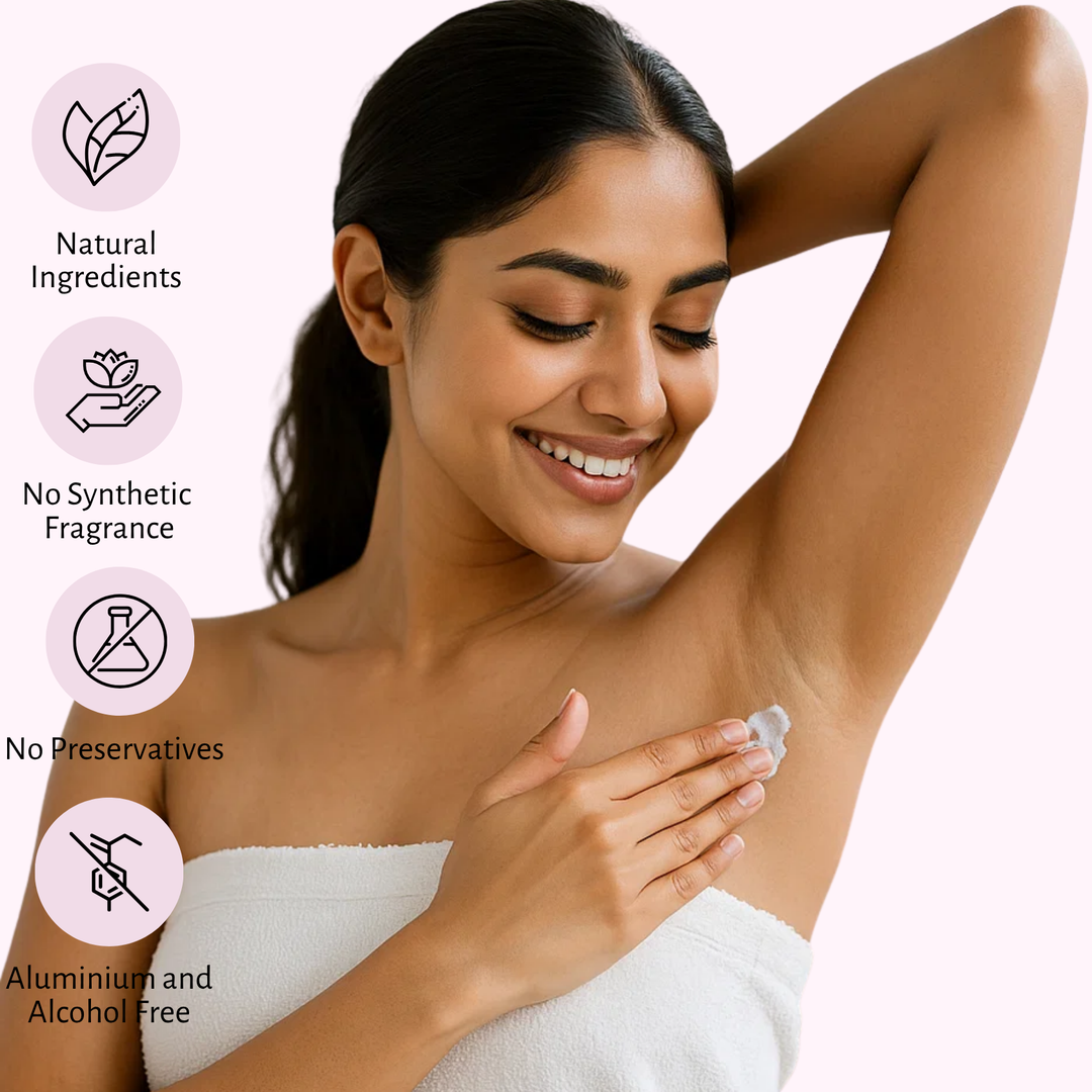 Lilo Naturals Natural Deodorant Cream | Floral  Bloom | Enriched with Shea Butter, Mango Butter, Jojoba & Almond Oil