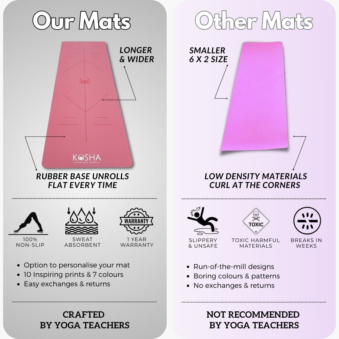 Kosha Yoga Watermelon PUre Align Yoga Mat