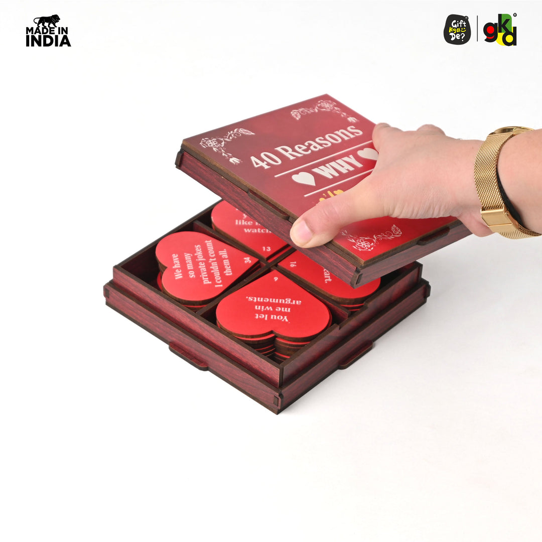 Gift Kya De Surprise Love Box - 40 Reasons Why I Love You | Valentine&