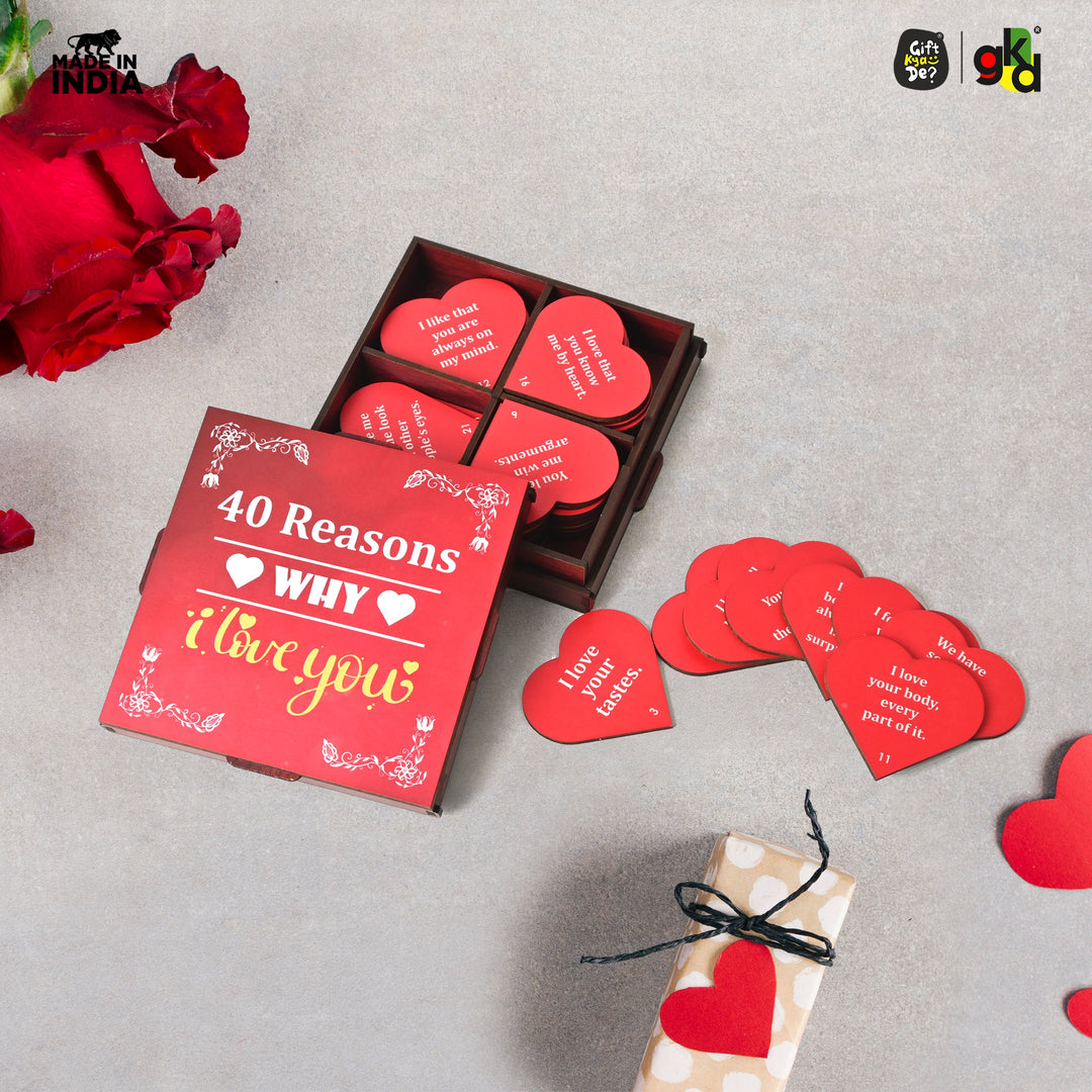 Gift Kya De Surprise Love Box - 40 Reasons Why I Love You | Valentine&